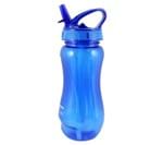 Ficha técnica e caractérísticas do produto Garrafa Squeeze com Canudo Retrátil 500ml Jacki Design Fitness Azul