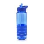 Ficha técnica e caractérísticas do produto Garrafa Squeeze com Canudo Retrátil Azul