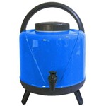 Ficha técnica e caractérísticas do produto Garrafa Térmica Botijão Água 5 Litros com Torneira Tripé Azul
