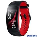 Ficha técnica e caractérísticas do produto Gear Fit 2 Pro Samsung Preto e Vermelho com 1,5, Pulseira em Silicone, Bluetooth e 4GB