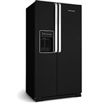 Ficha técnica e caractérísticas do produto Geladeira / Refrigerador Brastemp All Black Side By Side Preto 540 Litros