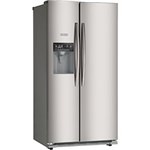 Geladeira / Refrigerador Side By Side Midea Desea Frost Free RDA5S1 515 Litros - Inox