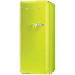 Refrigerador Smeg 1 Porta FAB28UOR Anos 50 com Puxador para Direita Cromado- 247 L - 110v - Laranja