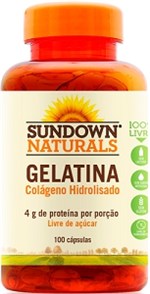 Ficha técnica e caractérísticas do produto Gelatina 565mg - 100 Cápsulas - Sundown