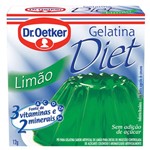 Ficha técnica e caractérísticas do produto Gelatina Diet Limão 12g - Dr Oetker