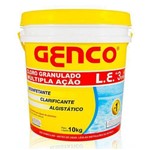 Ficha técnica e caractérísticas do produto Genclor L.e Cloro Granulado Múltipla Ação 3 em 1 - 10 Kg Genco