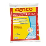 Ficha técnica e caractérísticas do produto Genco Cloro Granulado Múltipla Ação 3em1 1kg