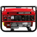 Ficha técnica e caractérísticas do produto Gerador à Gasolina de 3,5KVA Monofásico NG3100 Nagano com Partida Manual