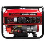 Ficha técnica e caractérísticas do produto Gerador à Gasolina de 3 KVA Monofásico NG3100E Nagano com Partida Elétrica