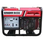 Gerador de Energia a Diesel 12000w Trifásico - 12 Kva - Motomil Mdg-12e2