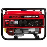Ficha técnica e caractérísticas do produto Gerador de Energia a Gasolina 3 KVA Monofásico Partida Manual - NG3100