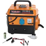 Ficha técnica e caractérísticas do produto Gerador Gasolina 2 Tempos 950 Watts 1.187kva 127 Volts - Vulcan