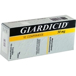 Ficha técnica e caractérísticas do produto Giardicid 50 mg com 10 comprimidos