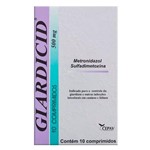 Ficha técnica e caractérísticas do produto Giardicid 500mg C/ 10 Comprimidos - Cepav Pharma