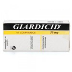 Ficha técnica e caractérísticas do produto Giardicid 50mg - 10 Comprimidos - Cepav
