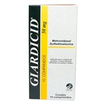 Ficha técnica e caractérísticas do produto Giardicid 50mg C/ 10 Comprimidos - Cepav Pharma