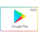 Gift Card Digital Google Play R$ 50 Recarga