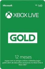 Ficha técnica e caractérísticas do produto Gift Card Xbox Live - 12 Meses - Microsoft