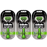 Gillette Body Aparelho de Barbear C/1 (kit C/03)