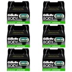 Ficha técnica e caractérísticas do produto Gillette Body Carga com 2 - Kit com 06