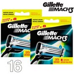Gillette Mach3 Regular 16 Cartuchos Recarga