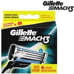 Ficha técnica e caractérísticas do produto Gillette Mach3 Regular 8 Cartuchos Recarga