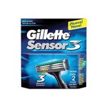 Gillette Sensor 3 Carga P/ Barbear C/2
