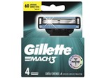 Ficha técnica e caractérísticas do produto Gillette Shave Care Mach3 - Cartuchos de Barbear 4 Peças