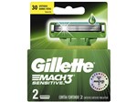 Gillette Shave Care Mach3 Sensitive - Cartuchos de Barbear 2 Peças