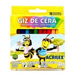 Ficha técnica e caractérísticas do produto Giz de Cera 12 Cores Acrilex