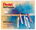 Ficha técnica e caractérísticas do produto Giz de Cera 36 Cores Pastel Oleoso Phn-36 Pentel - 1
