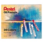 Giz de Cera 36 Cores Pastel Oleoso Phn-36 Pentel