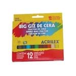 Ficha técnica e caractérísticas do produto Giz de Cera Big com 12 Cores 112 Gr Acrilex