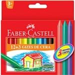 Ficha técnica e caractérísticas do produto Giz de Cera Fino 15 Cores - Faber Castell Faber Castell