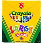 Ficha técnica e caractérísticas do produto Giz de Cera Grande - 8 Cores - Crayola