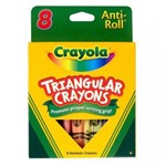 Ficha técnica e caractérísticas do produto Giz de Cera Triangular 8 Cores Crayola