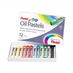 Ficha técnica e caractérísticas do produto Giz Pastel Oleoso 12 Cores Pentel