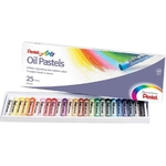 Ficha técnica e caractérísticas do produto Giz Pastel Oleoso 25 cores Pentel