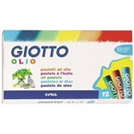 Ficha técnica e caractérísticas do produto Giz Pastel Oleoso Giotto 11 Mm 12 Cores