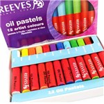Giz Pastel Oleoso Técnico Reeves com 12 Cores - 4880080
