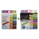 Ficha técnica e caractérísticas do produto Giz Pastel Seco 36 Cores Pintar Cabelo Desenho Livro Colorir