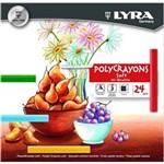Ficha técnica e caractérísticas do produto Giz Pastel Seco Lyra 24 Cores