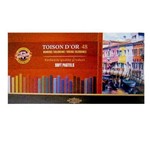 Ficha técnica e caractérísticas do produto Giz Pastel Seco Macio Quadrado Toison D'or Estojo com 48 Cores Ref.8586 Koh-i-noor
