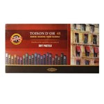 Ficha técnica e caractérísticas do produto Giz Pastel Seco Macio Redondo Toison Dor Estojo com 48 Cores Ref.8516 Koh-I-Noor