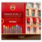 Ficha técnica e caractérísticas do produto Giz Pastel Seco Soft Toison D Or Koh-I-Noor 24 Cores