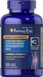 Glucosamina 1500 Condroitina 1200+ Msm 120cps Envio em 24hrs - Puritans Pride