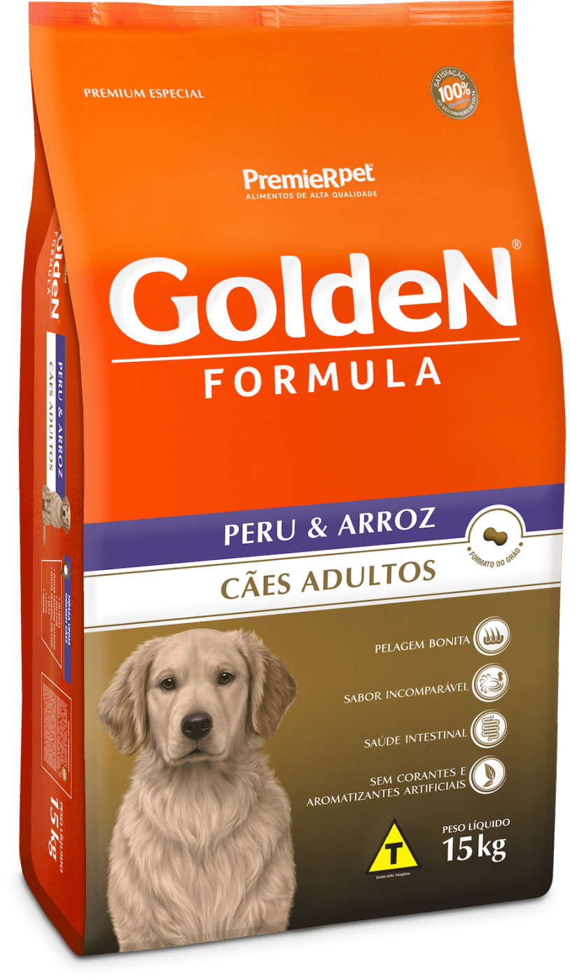 Ficha técnica e caractérísticas do produto Golden Formula Cães Adultos Peru&Arroz - 15kg