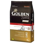 Ficha técnica e caractérísticas do produto Golden Gatos Adulto Carne 03 Kg - Marca