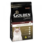 Ficha técnica e caractérísticas do produto Golden Gatos Adulto Castrados Carne 03 Kg - Marca