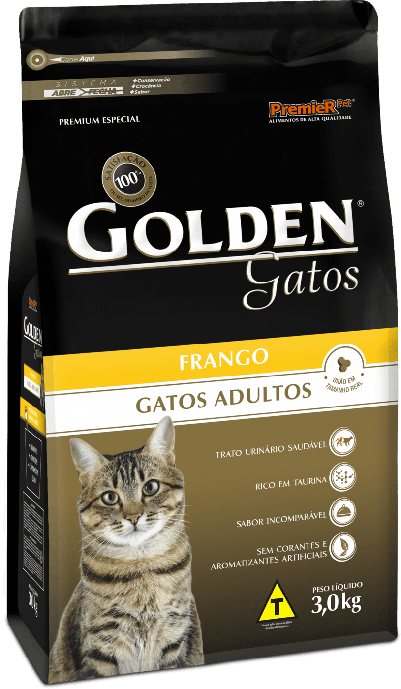 Ficha técnica e caractérísticas do produto Golden Gatos Adultos Frango - 1Kg - FR879088-1